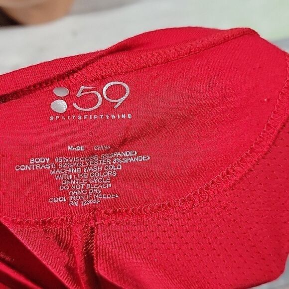 Red Peloton Tank Top by Splits Fifty-nine sz Small - Picture 4 of 4